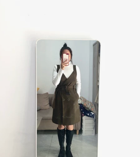吊带连衣裙XL，西装面料，是质量很好料子，...