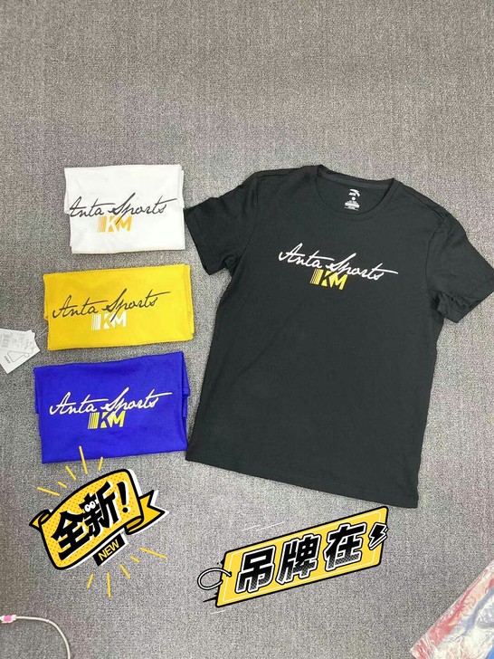 安踏全新男款针织短袖
