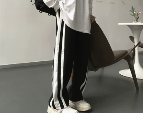 便宜卖！2022春季韩版ins学生杠条休闲...