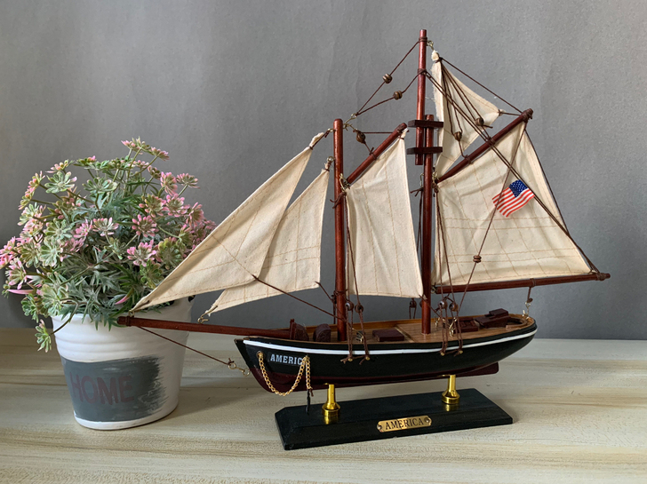 全新帆船模型摆件40*6*31cm,看图都...