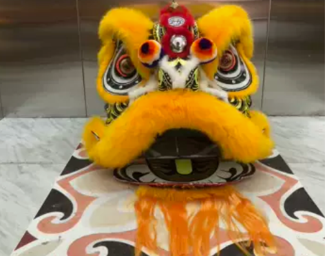 南狮行 老夫子狮头 三个镜子狮子 老夫子醒...