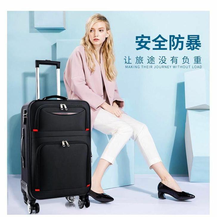 牛津布拉杆箱行李箱男女学生密码箱万向轮旅行...