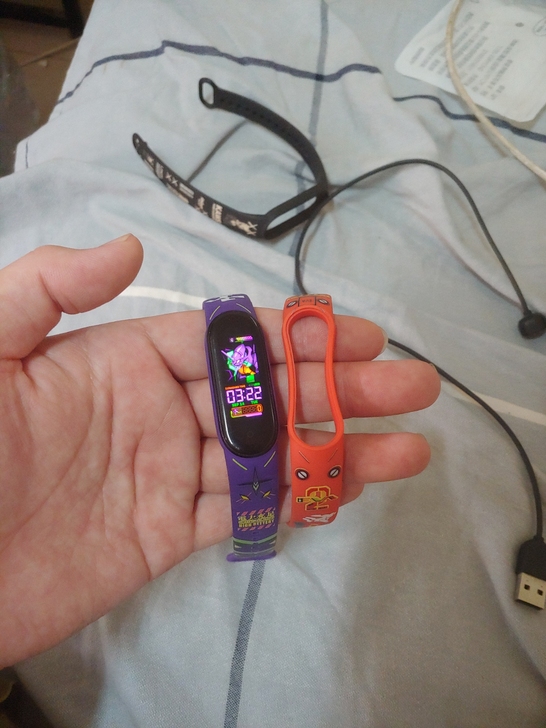 自用小米手环5标准版,表面有划痕没有原装腕...