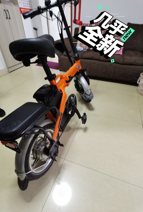 19年购入，可折叠锂电池！没骑几次，几乎全...