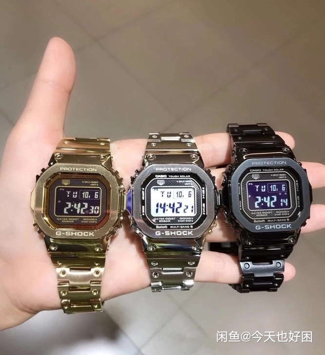 卡西欧手表小方块，小金表 小银表 小金块，...