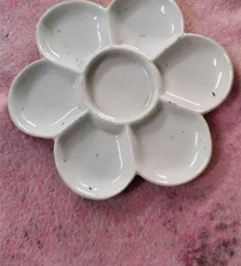 民国时期葵花型调色盘，全品！ 感兴趣的话点...