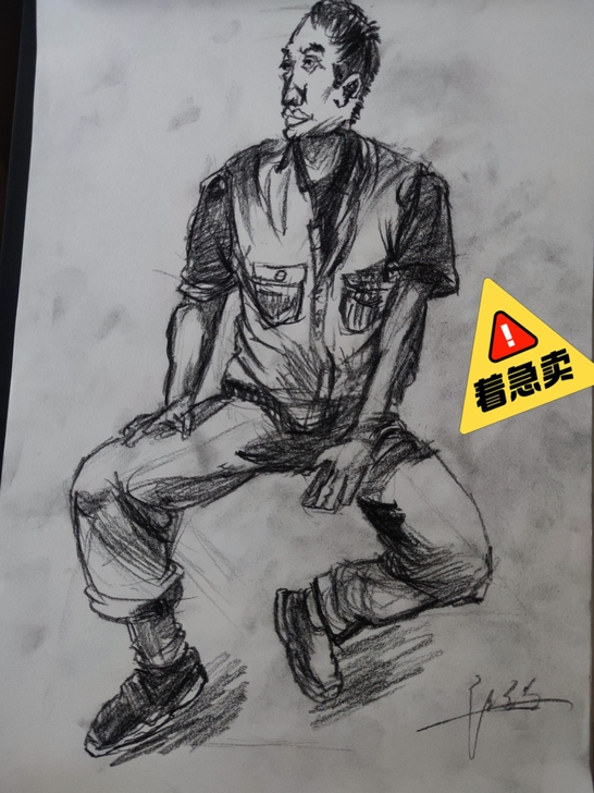 速写临摹作品，非常值得收藏，缺钱急着卖