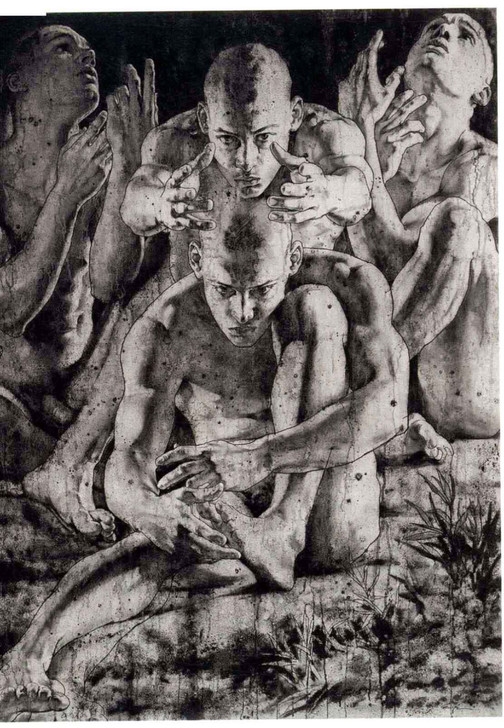 十一届美展油画.系列作品 微喷油画 材质...