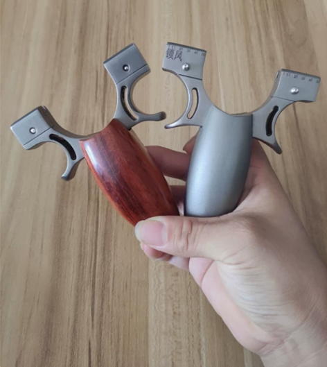 全新不锈钢免绑扁皮弹弓器快压户外弹弓玩具成...