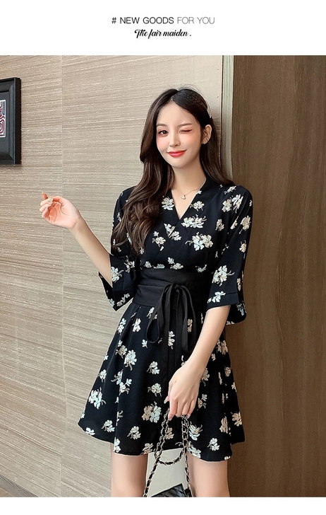 仙女连衣裙夏季薄款显瘦长裙法式气质时尚娃娃...