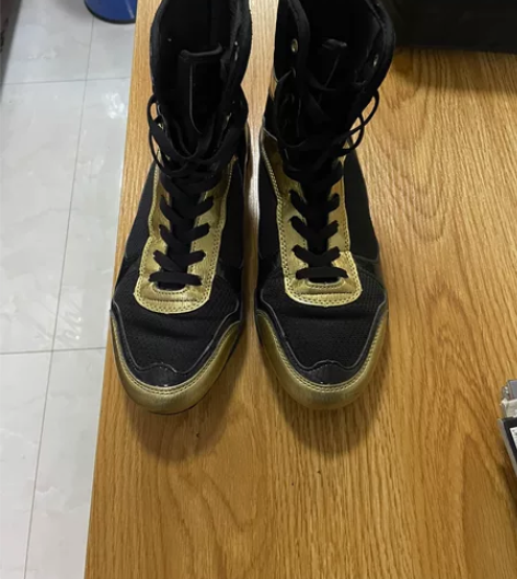 43码高帮拳击摔跤鞋，穿过不超过五次左右吧...