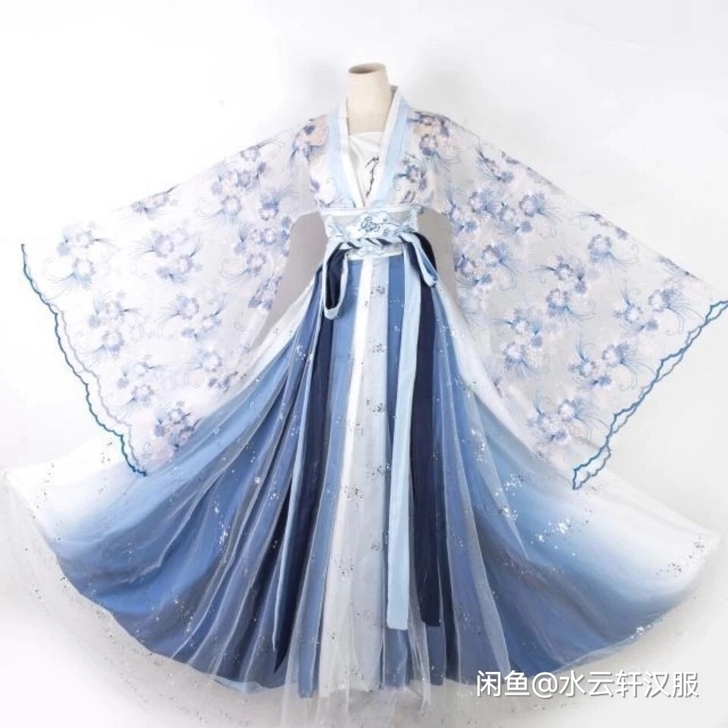 全套汉服女齐胸襦裙仙气古风古装中国风日常学...