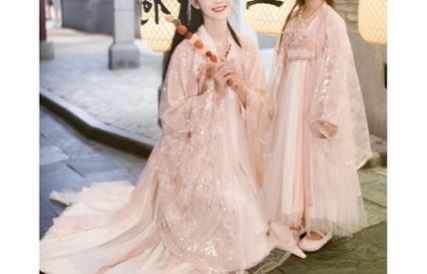 魏晋制齐腰鲛人泪女童汉服春秋小龙母中国风小...
