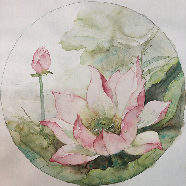 作品种类:布面水彩