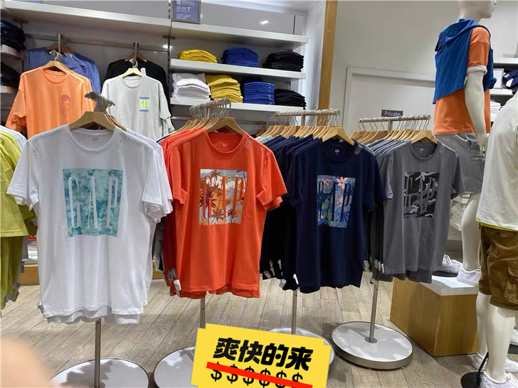 Gap正品代购男女装LOGO纯棉短袖T恤7...