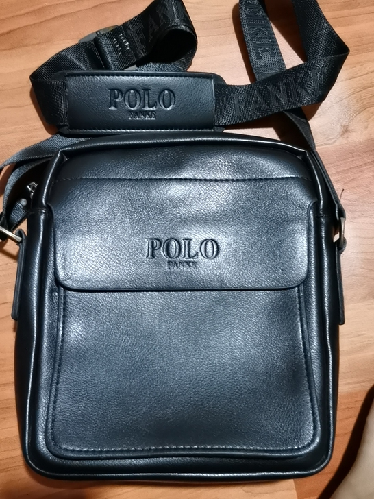 FANKE POLO真皮男包 单肩包 男士...
