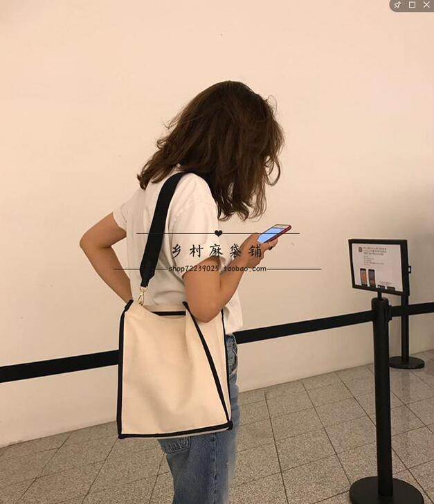 marge eco帆布包女单肩2021新款...