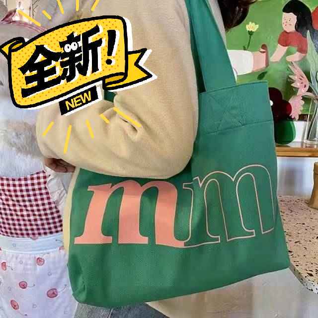 全新 帆布包包女2021新款韩版ins学...
