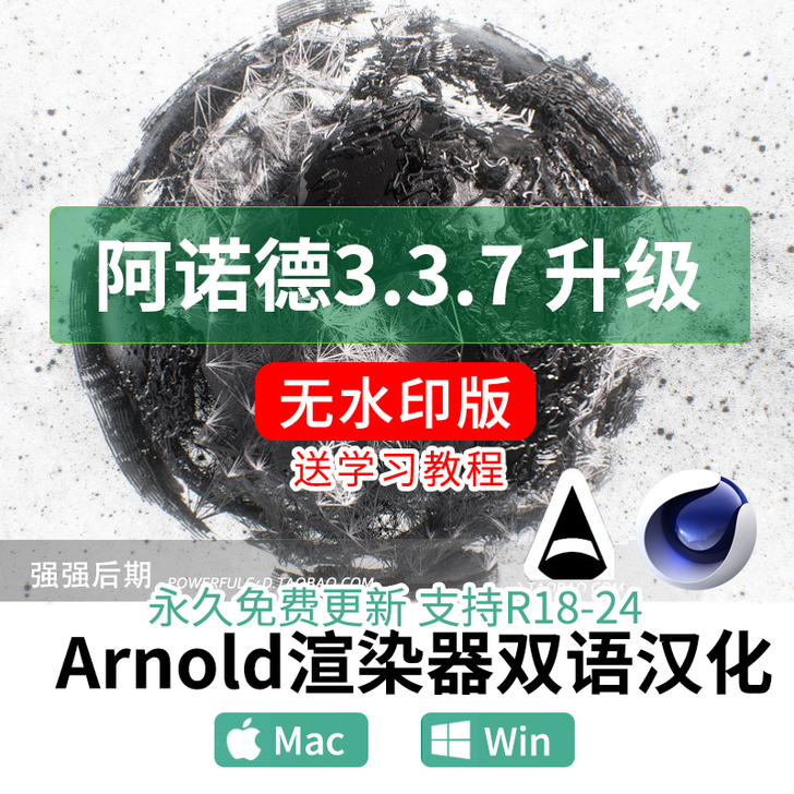 C4D阿诺德渲染器插件 Arnold中文汉...