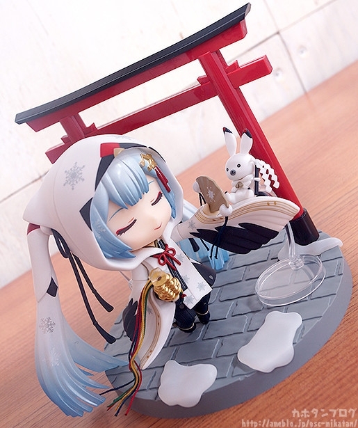 初音未来2018雪粘土人 丹顶鹤 巫女