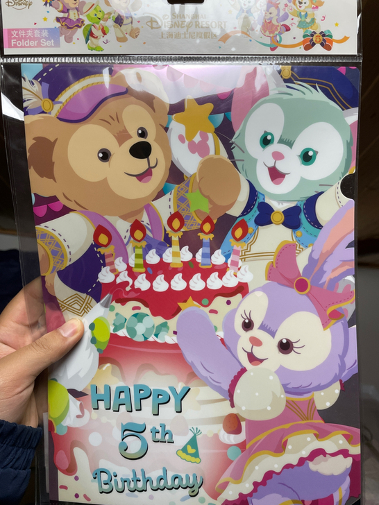 【特价商品】迪士尼五周年文件套，全新未拆内...