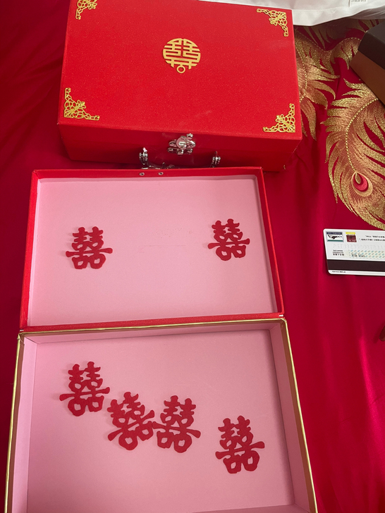 结婚彩礼盒子,订婚嫁妆盒子,三金盒子,送你...