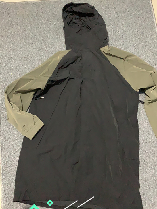 男士大码风衣外套中长款，拼色设计，设计师品...