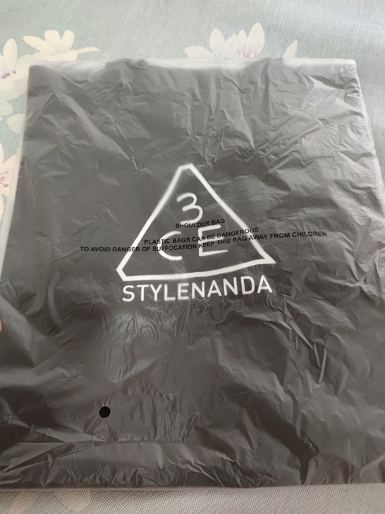 3ce黑色帆布包全新转需