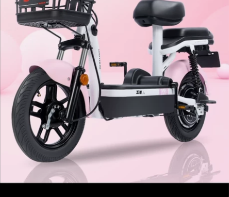五羊电动车48V，绿白，加了后视镜+靠背+...