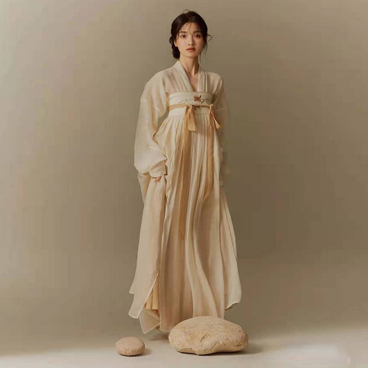 正品原创中秋汉服女2021新款中国风唐制齐...