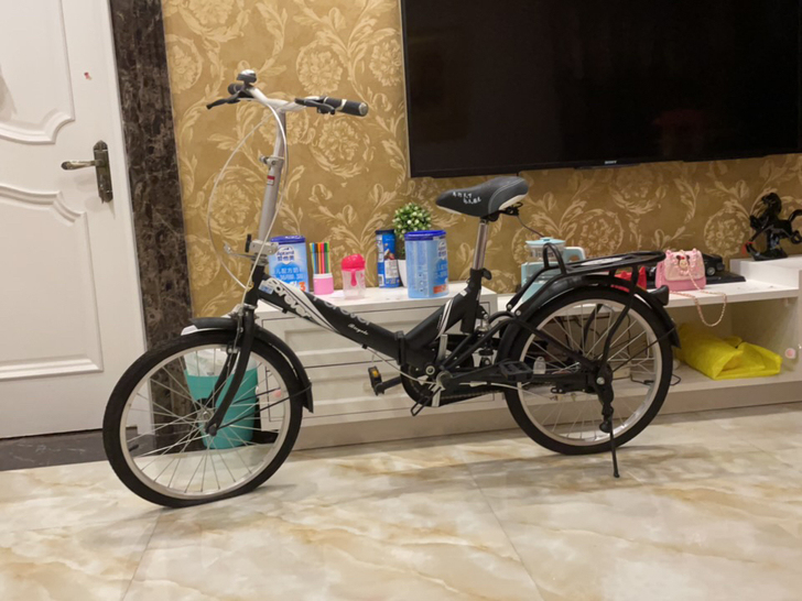 永久折叠自行车，买来没用过，灰比较多，轮胎...