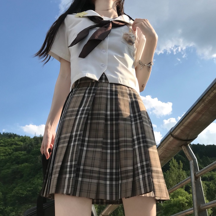 【苦艾酒】幸运鹅正版原创jk制服格裙校供优...