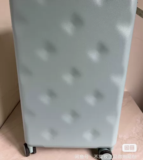 不莱玫行李箱22plus圆点纹巧克力灰绿色...