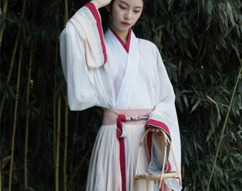 【秋色】五五年汉服女晋制交领齐腰一片式襦裙...