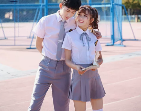 小学生班服初中学生夏季校服套装学院风韩国六...