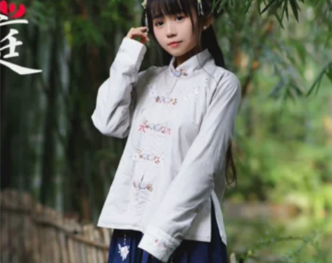 兰若庭汉服 立领金鱼扣  二版流年 基友装...