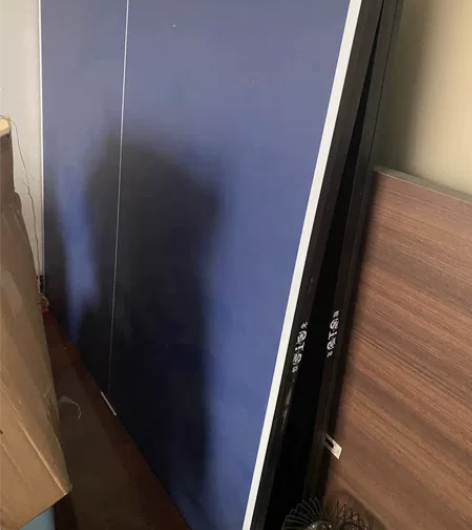 乒乓球桌折叠的一张，9成新，买来5个月，用...