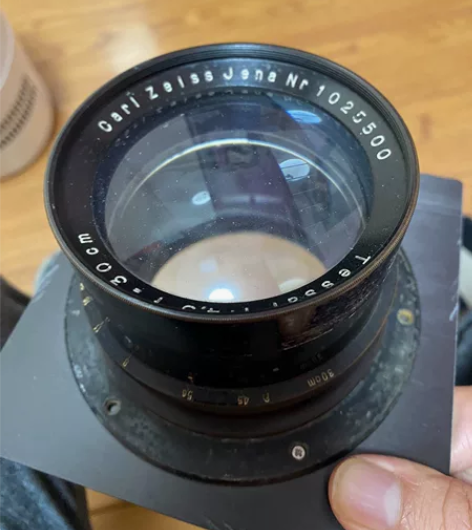 大画幅镜头 蔡司天塞300/4.5,成色看...