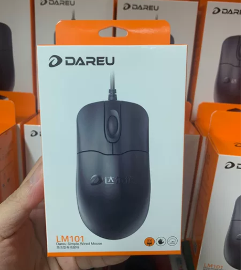 全新达尔优 LM101办公家用鼠标有线商务...