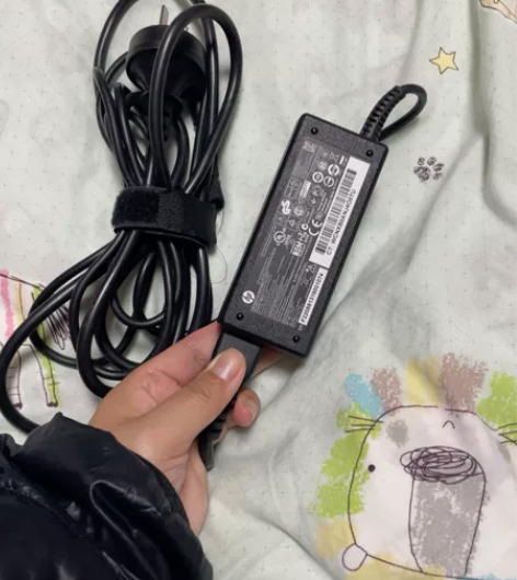 HP笔记本电脑电源线,大头接口,原装电源 ...