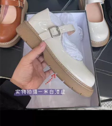 自然卷2022新款玛丽珍鞋日系jk软妹圆头...