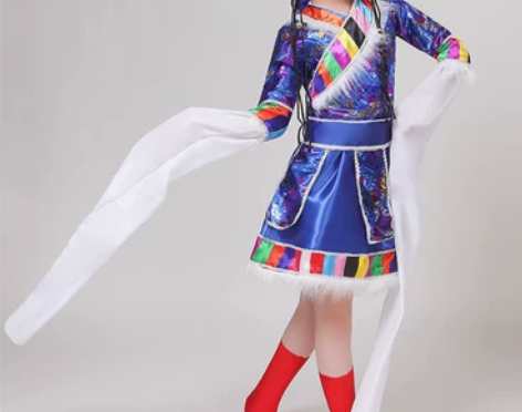 六一儿童藏族舞蹈演出服装少儿少数民族幼儿园...