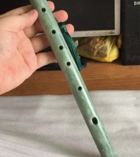 #挂宝贝助力闲鱼翻身天然玉石飘花笛子玉笛绿...