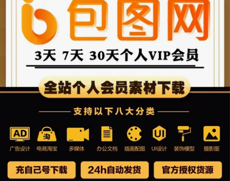 包图网个人VIP一天(10次) 元素背景 ...