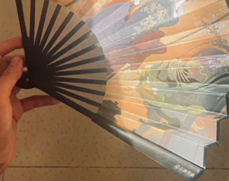 三体艺术插画集 典藏 智子系列折扇 全新带...