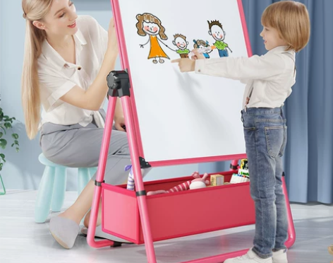 【中秋团圆价】幼儿童画画板小黑板家用支架式...