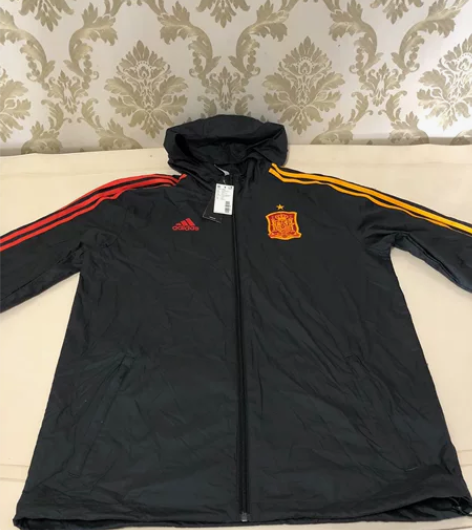 Adidas阿迪达斯男子西班牙足球运动服休...