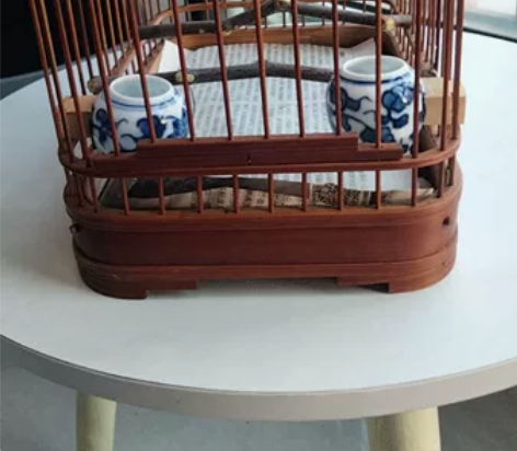 十几年的老书包笼 包浆好 红度 ...