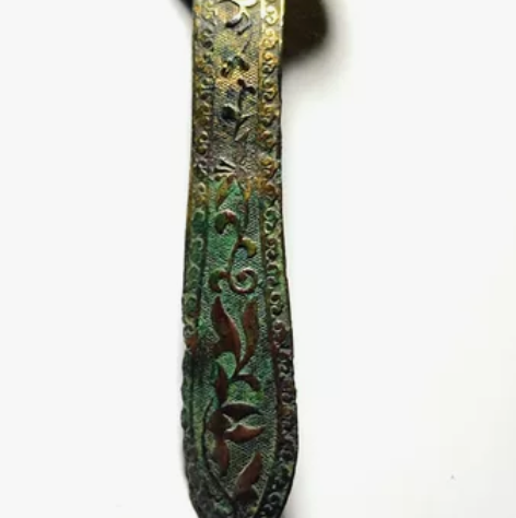 铜鎏金簪子 7厘米工艺繁琐且精美  识者私聊
