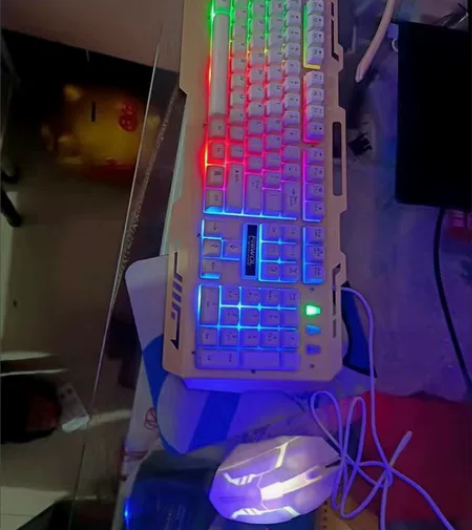 机械键盘鼠标套装USB台式电脑笔记本家用办...